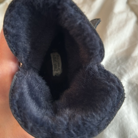 Zara Baby Navy Blue Leather Boots - Picture 2 of 6
